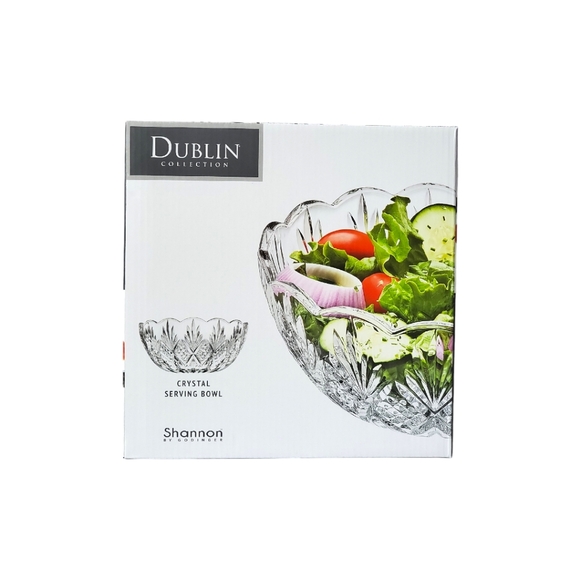 Dublin Crystal Serving Bowl by Godinger - Picture 2 of 2